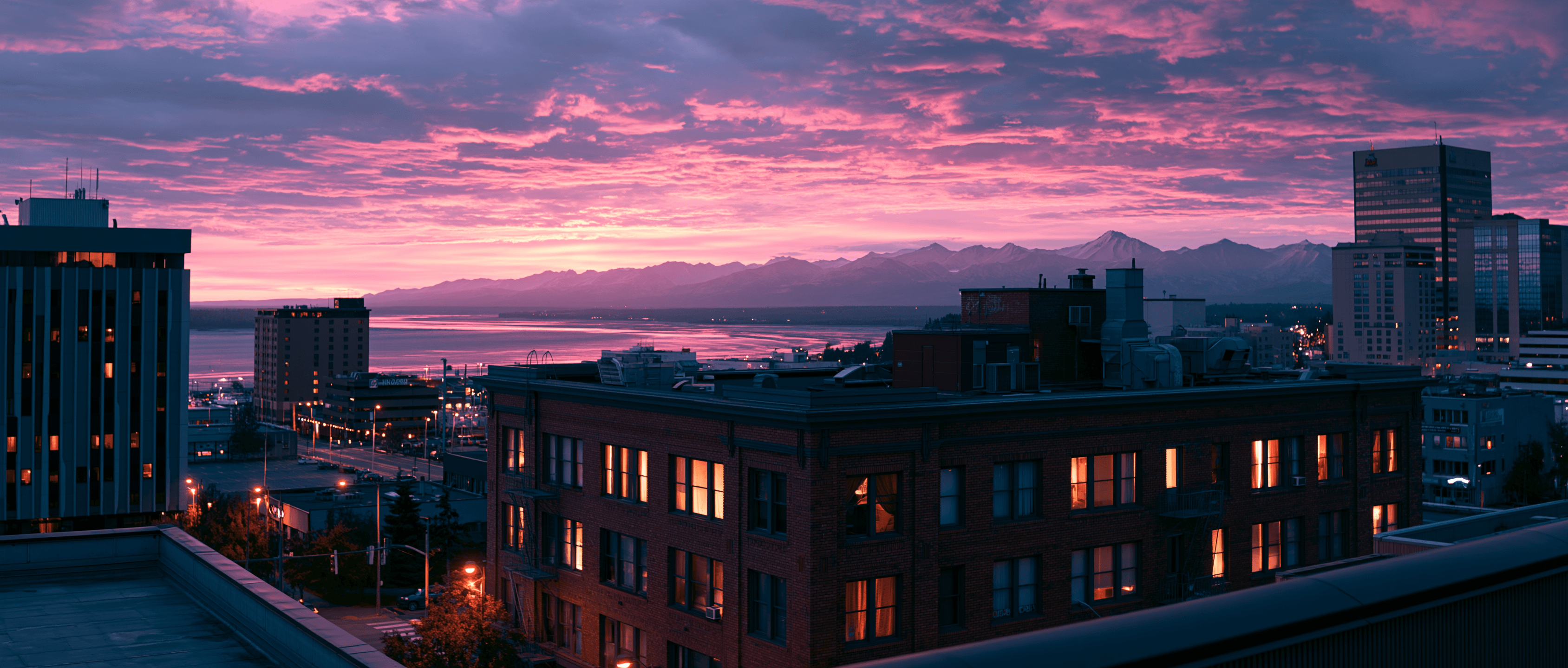 Anchorage Latin dance scene at twilight