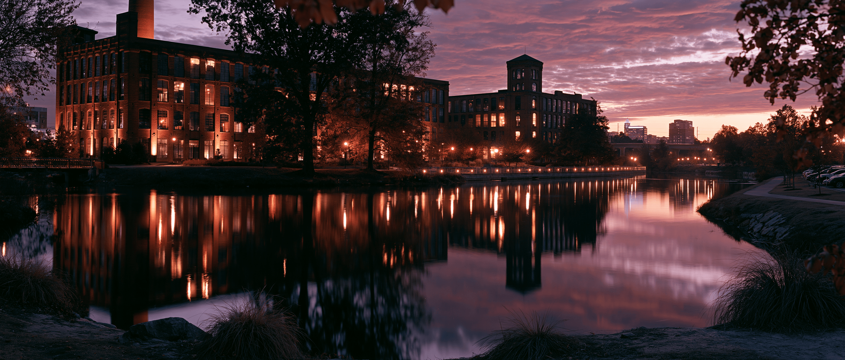 Durham Latin dance scene at twilight