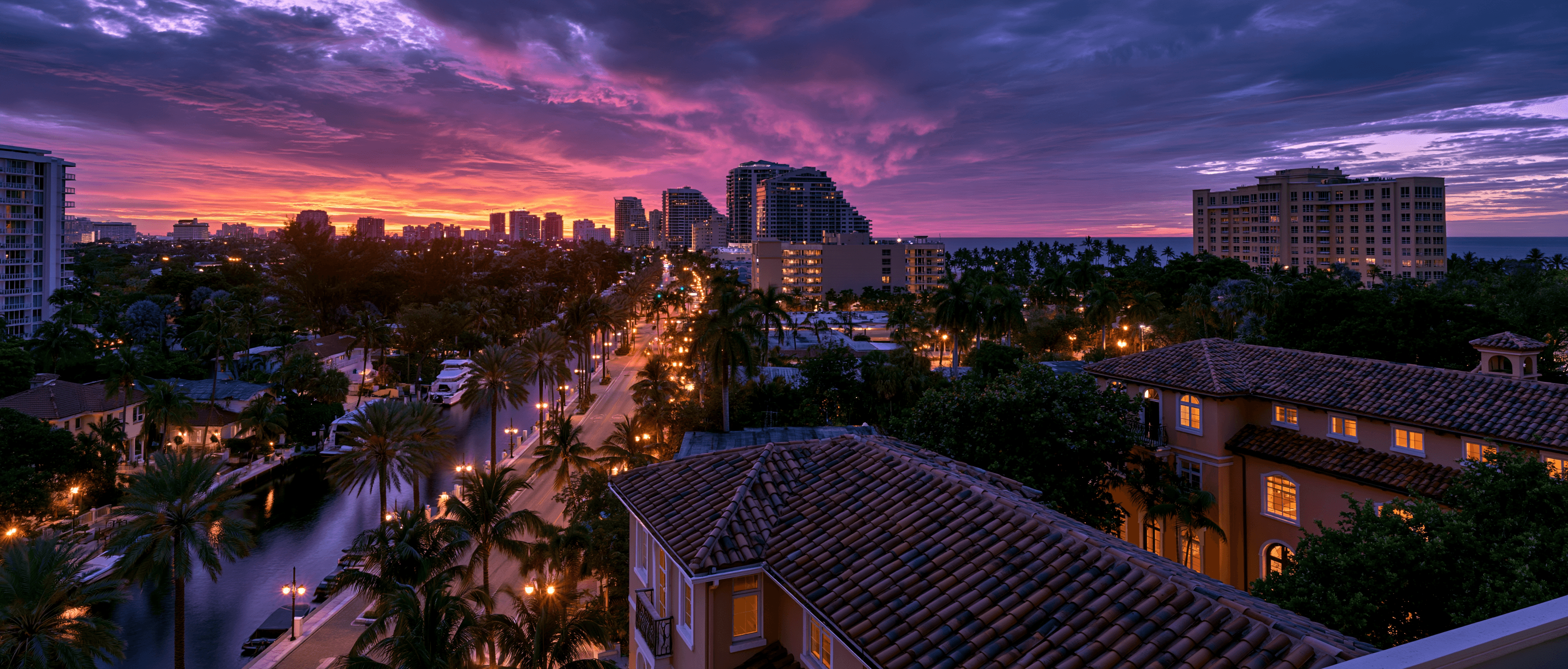 Fort Lauderdale Latin dance scene at twilight