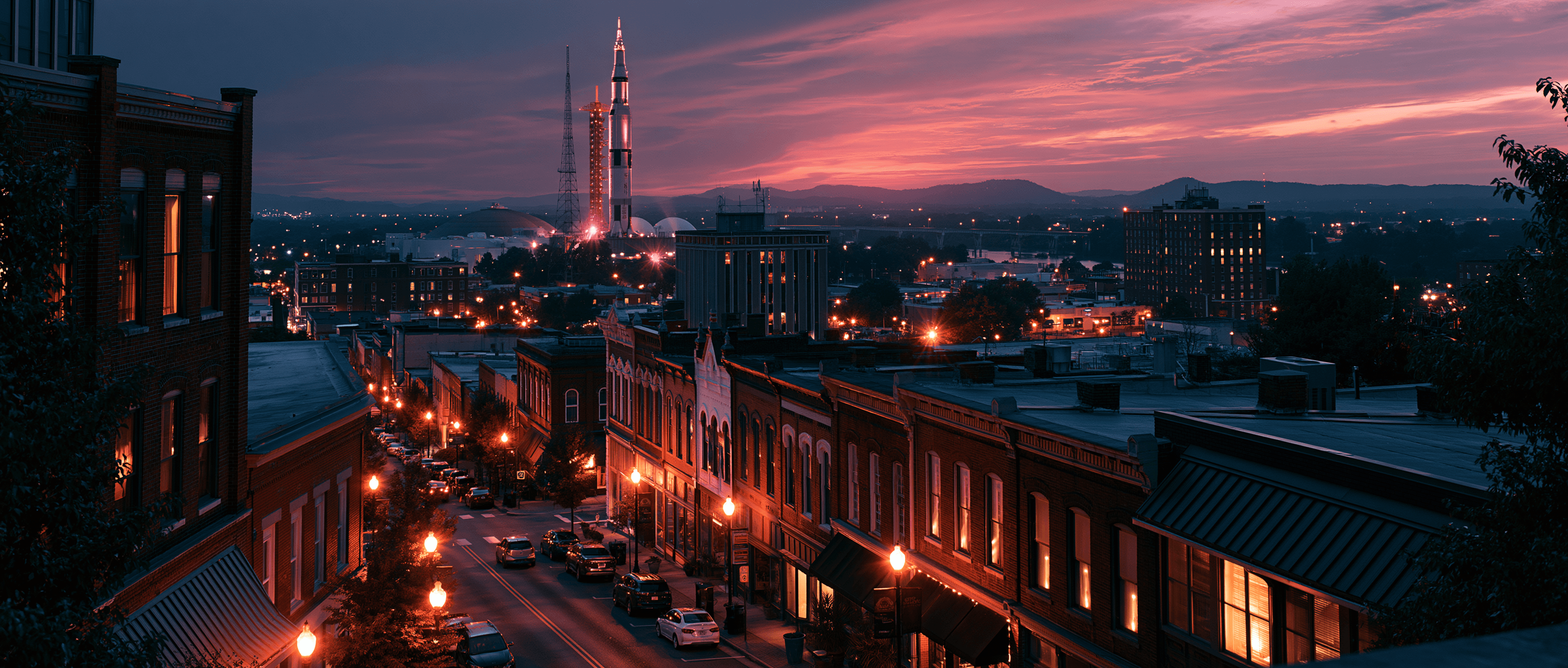 Huntsville Latin dance scene at twilight