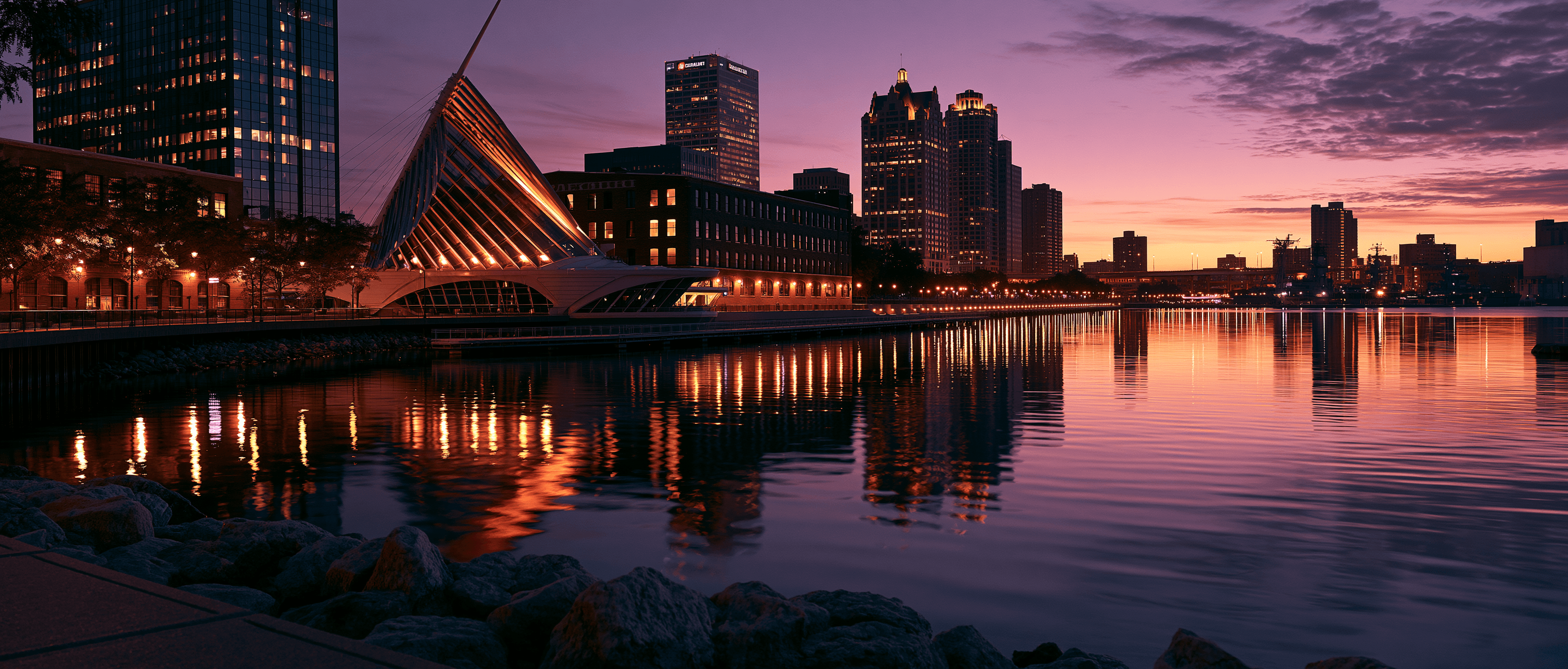 Milwaukee Latin dance scene at twilight