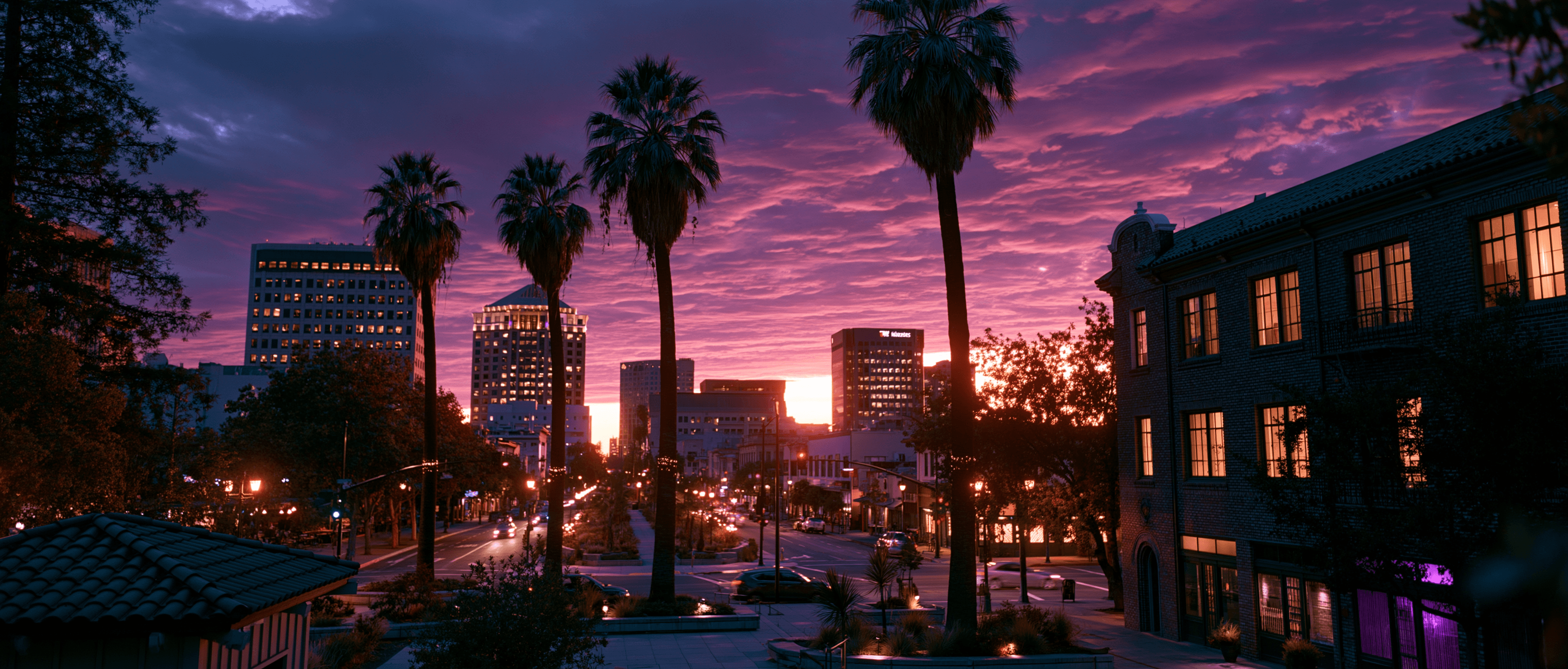 San Jose Latin dance scene at twilight
