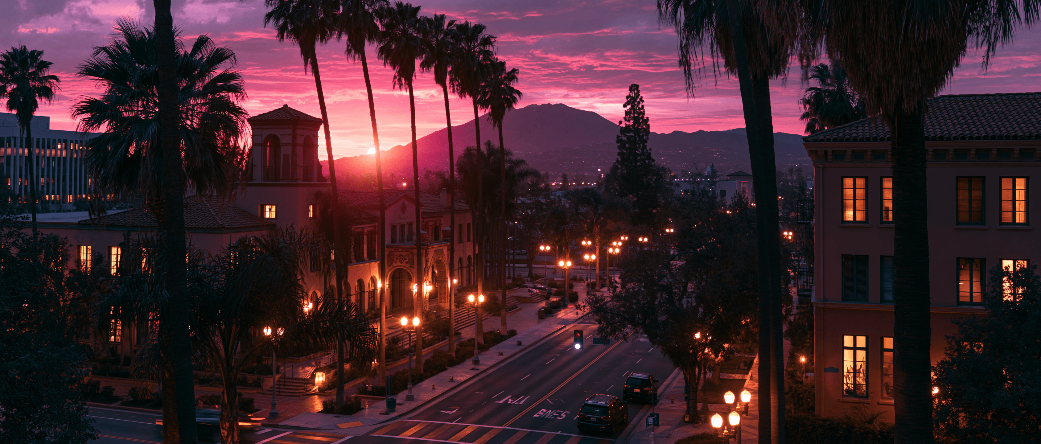 Santa Ana Latin dance scene at twilight