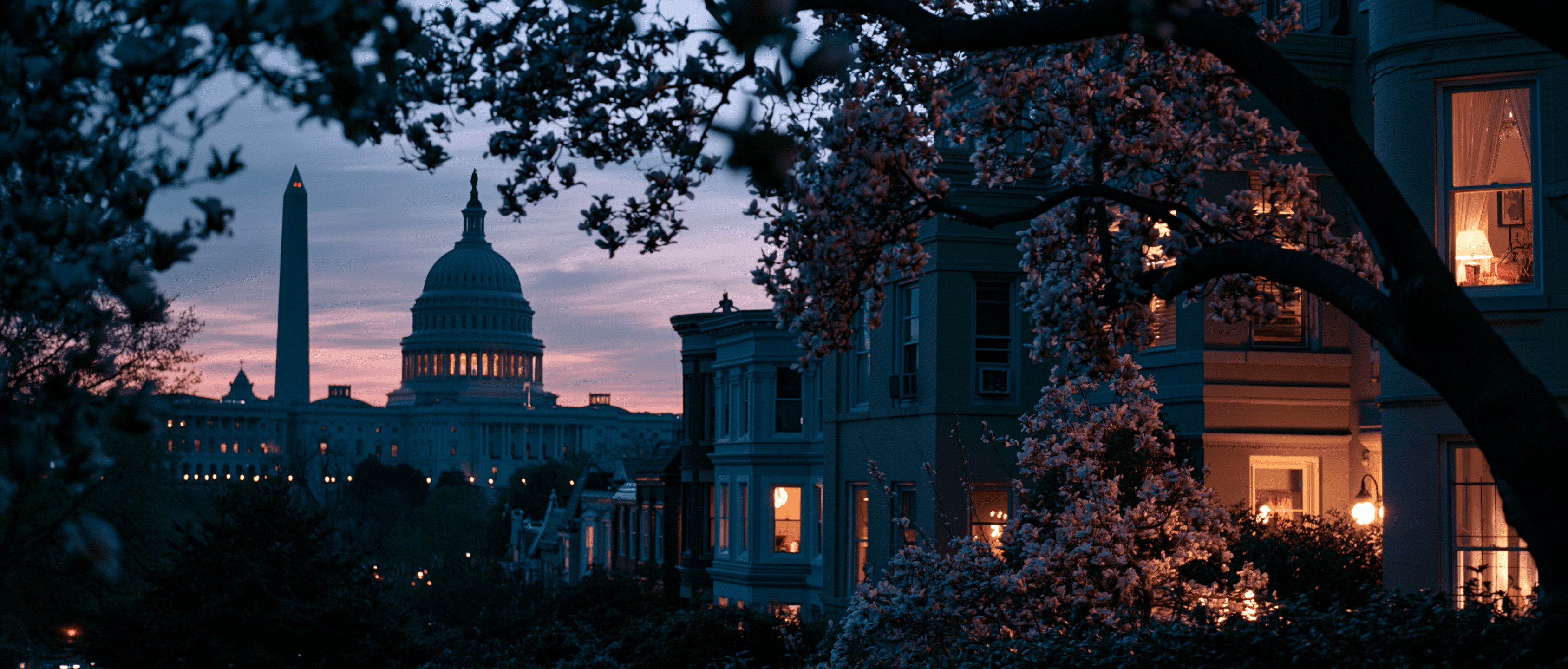 Washington, DC Latin dance scene at twilight