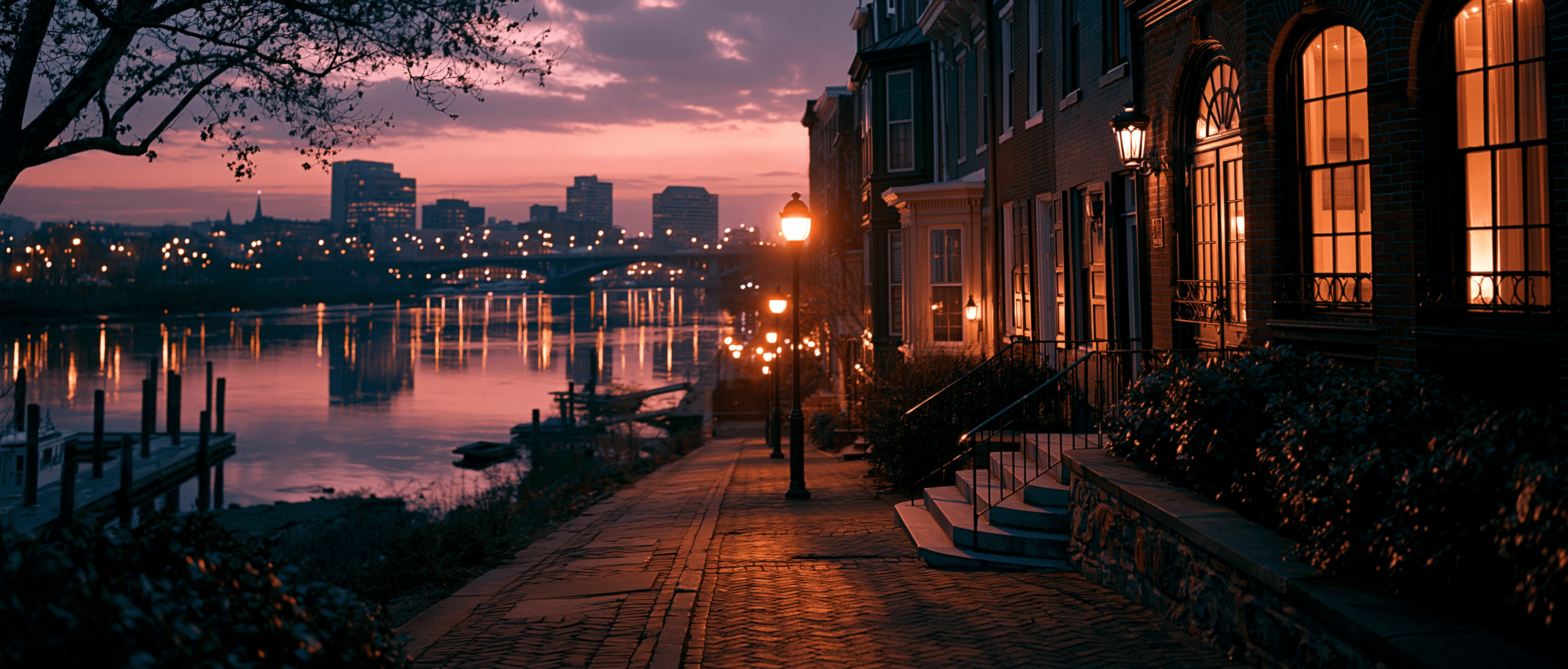 Wilmington Latin dance scene at twilight