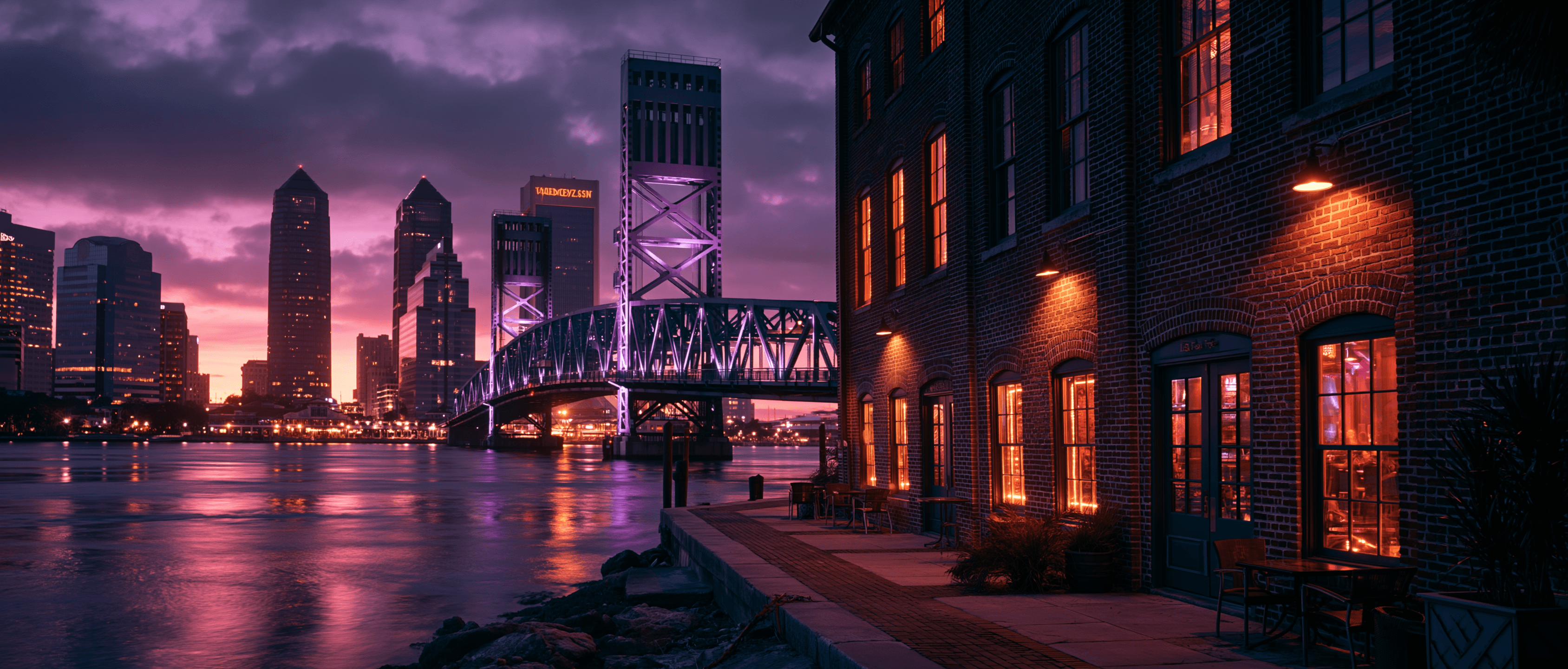 Jacksonville Latin dance scene at twilight
