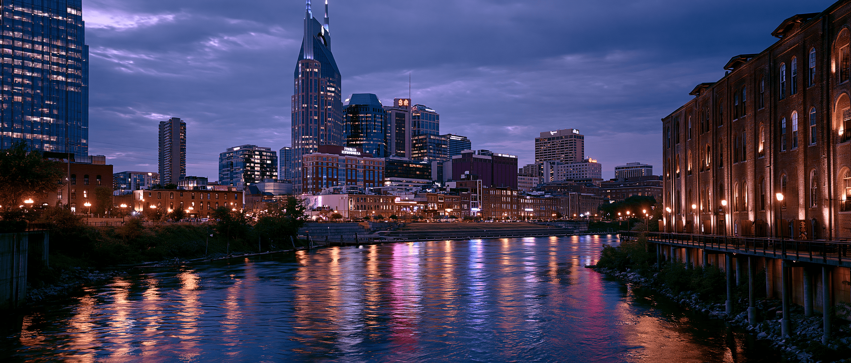 Nashville Latin dance scene at twilight