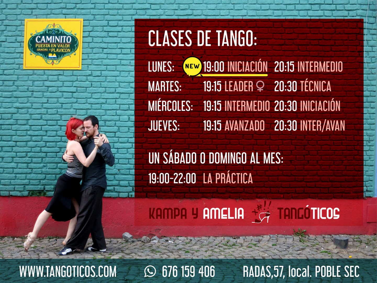 Tangóticos: Clases de Tango, Zapatos de Tango y Alquiler de sala. Barcelona