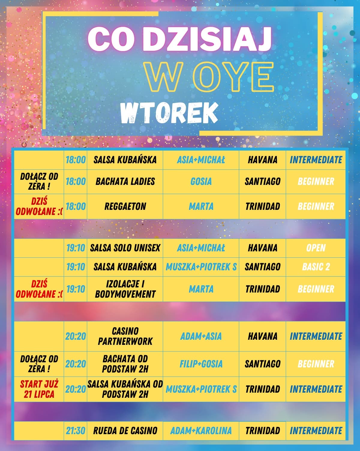 Dance School Oye!. Warszawa, WOJEWÓDZTWO MAZOWIECKIE