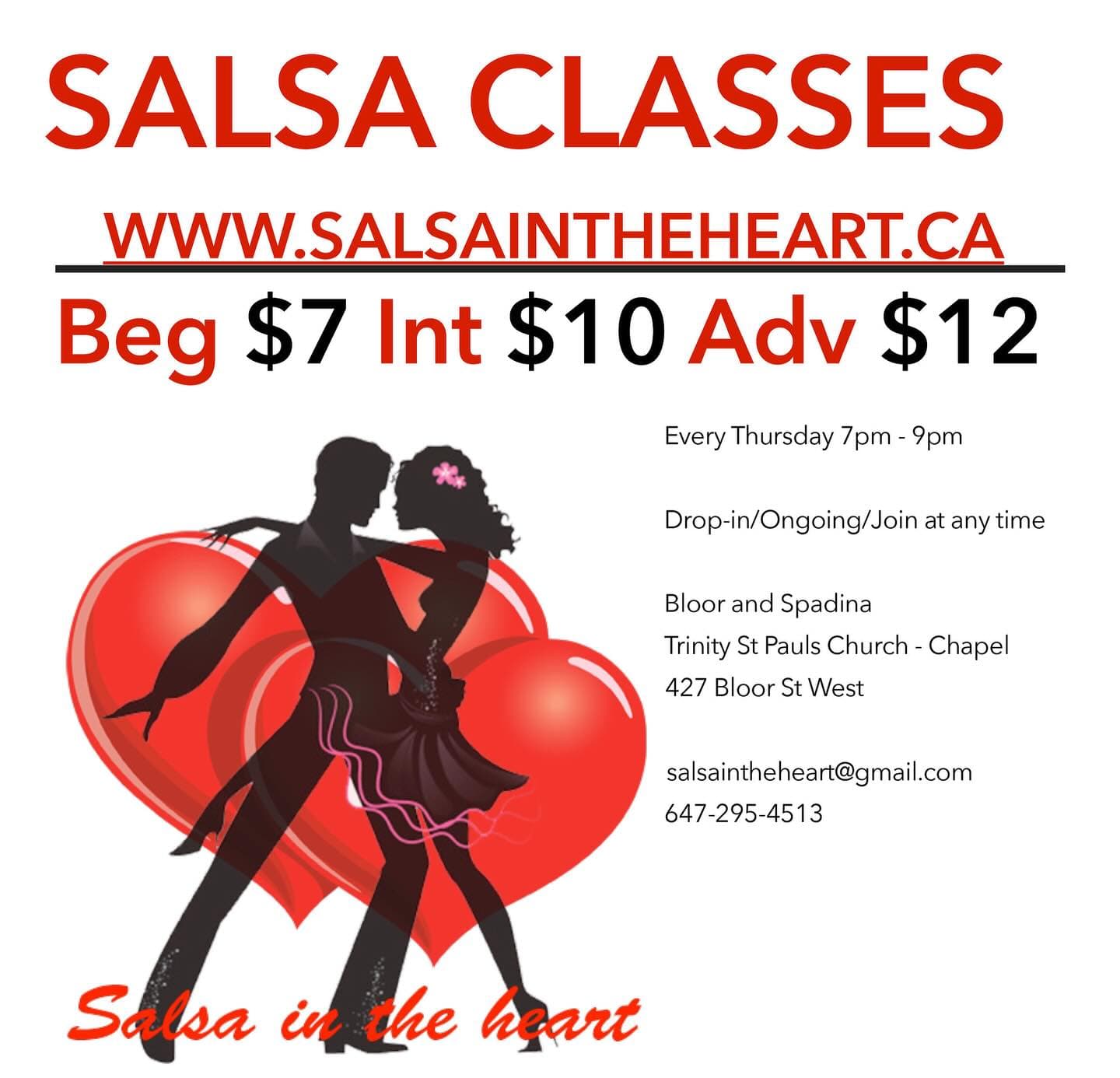Salsa in the heart. Toronto, ON