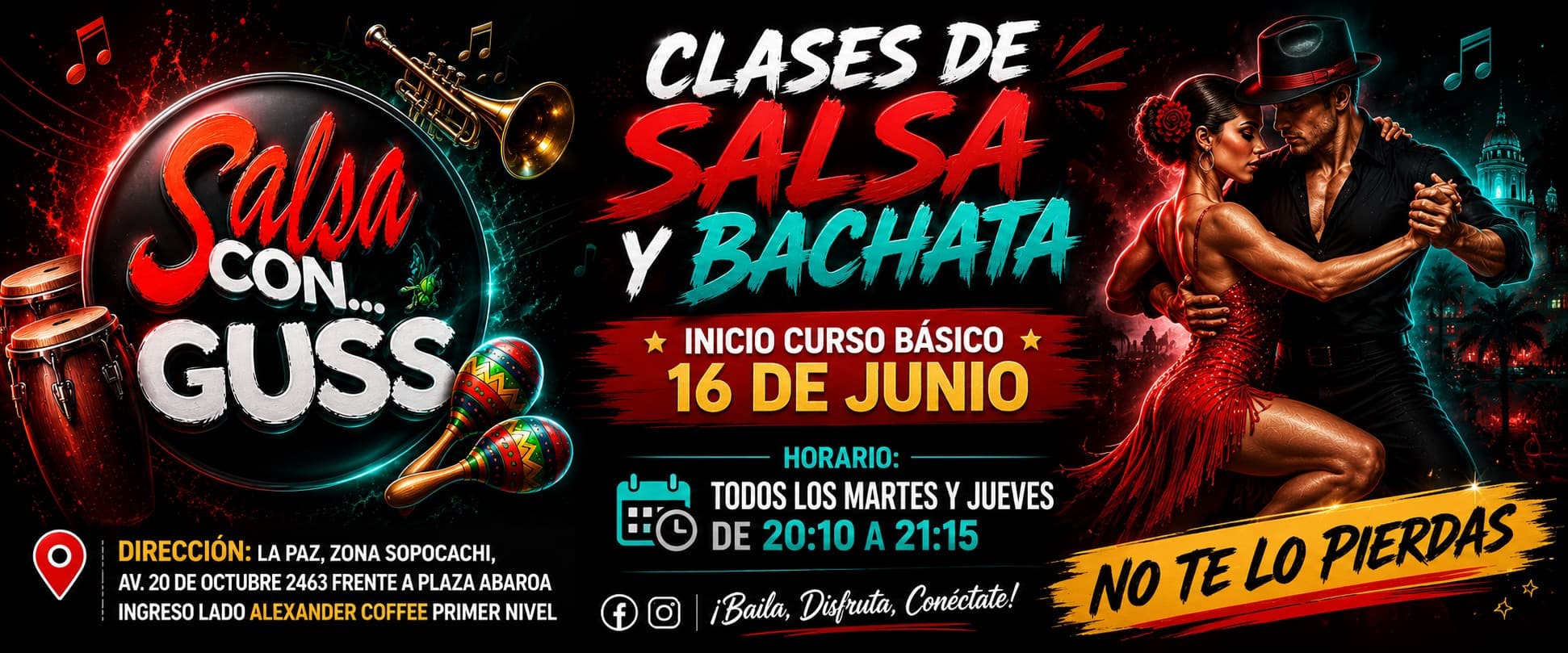 ESCUELA DE BAILE SALSA CON GUSS. Municipio Nuestra Señora de la Paz, LA PAZ